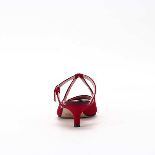 銀座かねまつ「LSDT2552SUERED 【本革】トライアングルストラップミュール」|サンダル|