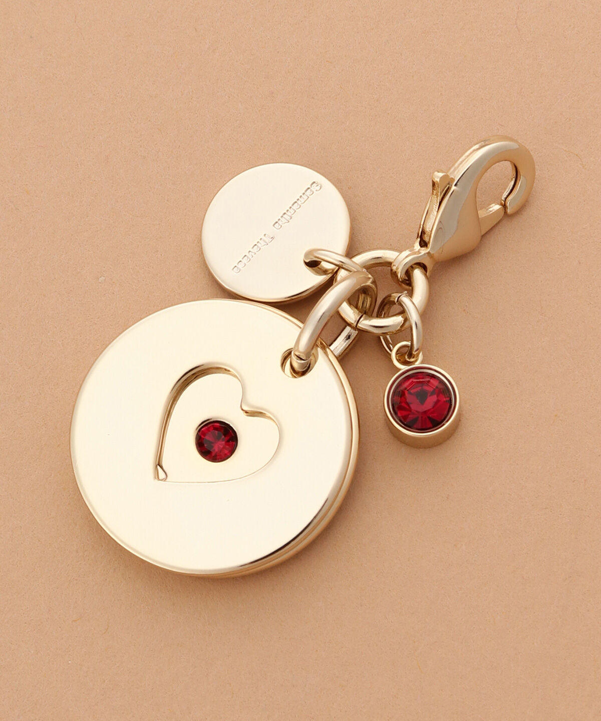 Samantha Thavasa「バースデーストーンカラービジューファスナーチャーム（7月）」|チャーム・キーホルダー|ゴールド