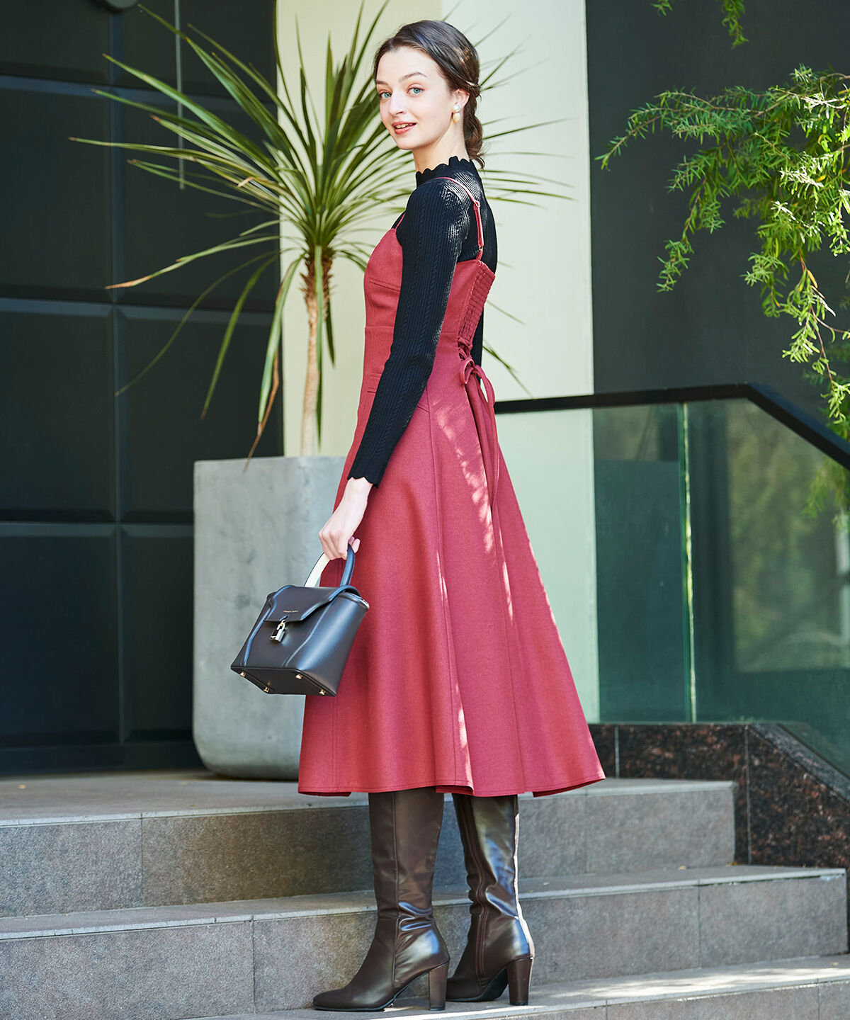 アンドクチュール「スカラネックプルオーバー＋ジップジャンスカ」|ワンピース|