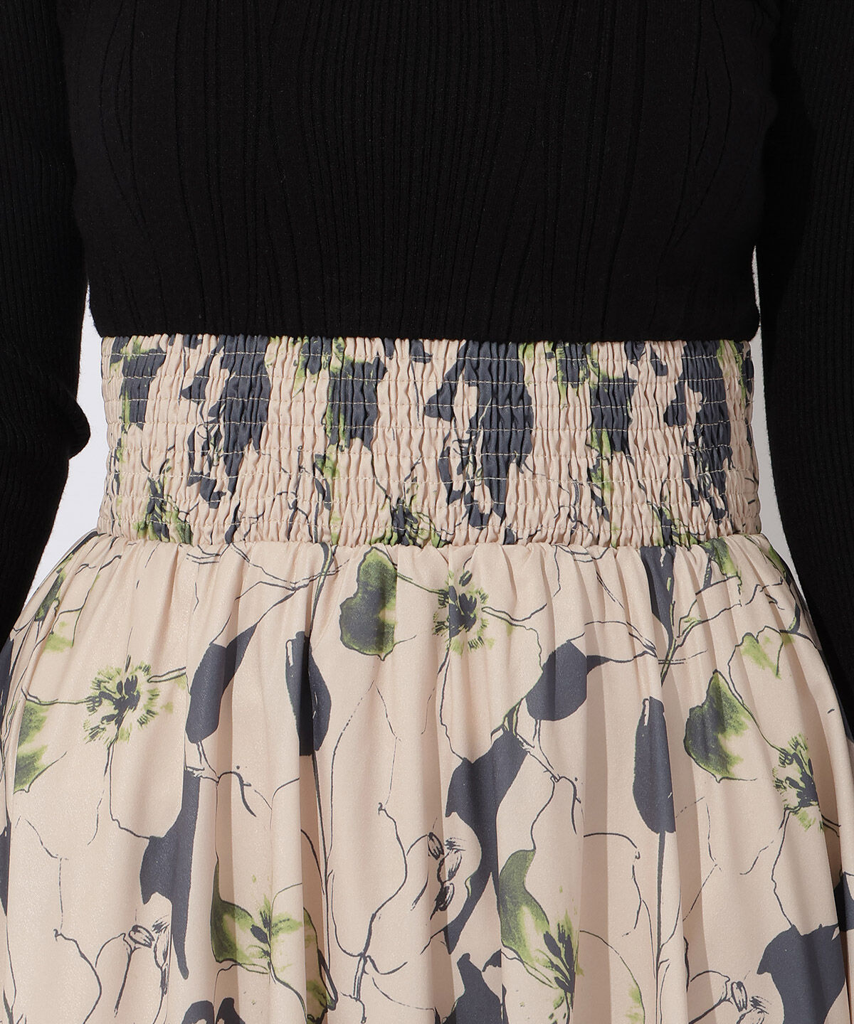 アンドクチュール「デジタルフラワードッキングワンピース」|ワンピース|