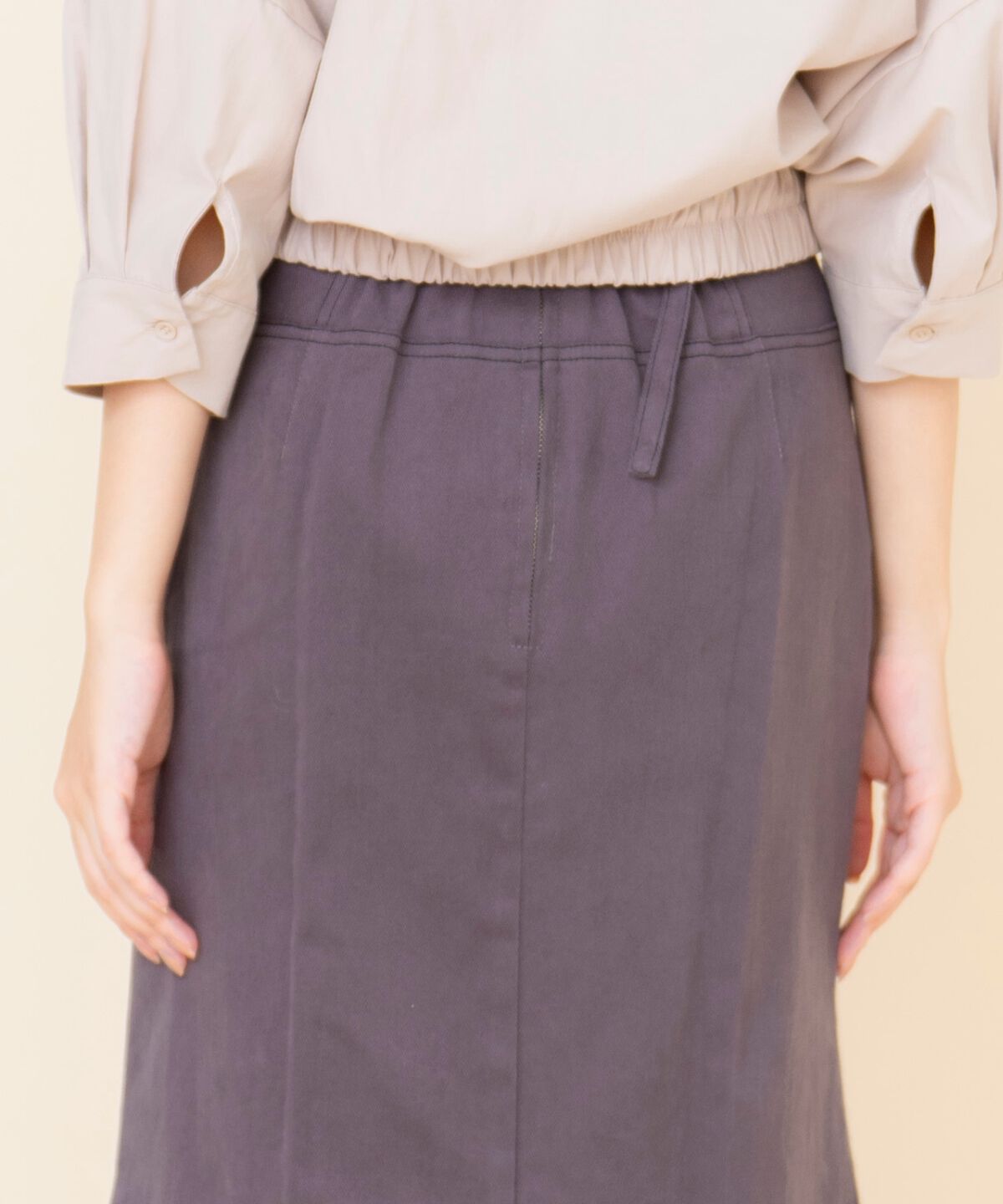 REDYAZEL「配色ステッチＡラインスカート」|タイト|