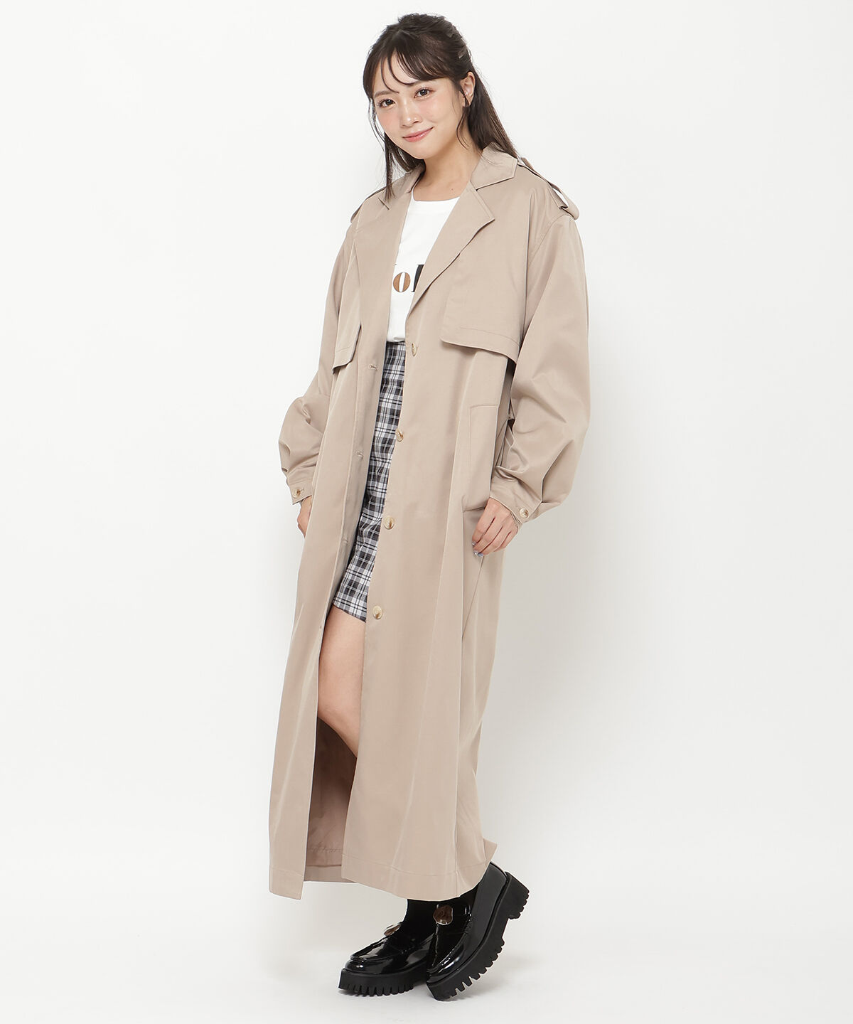 REDYAZEL「バリエトレンチコート」|トレンチコート|ベージュ