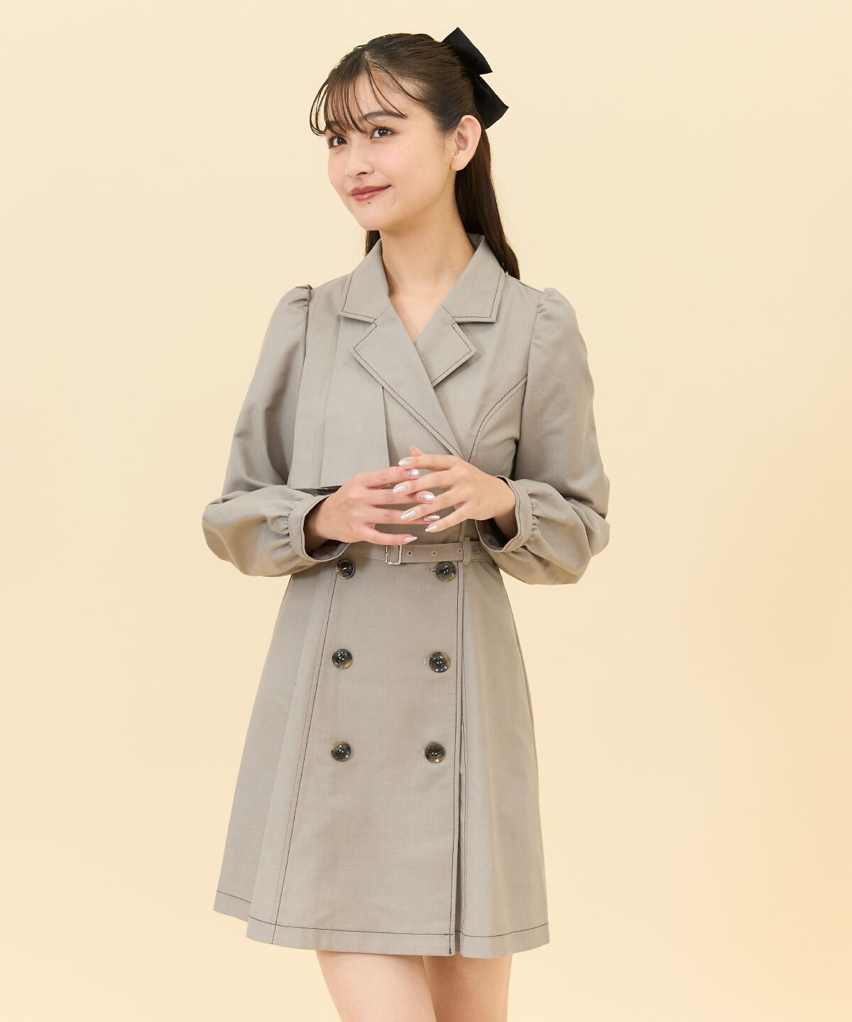 REDYAZEL「ダブルボタンジャケットミニワンピース」|ワンピース|