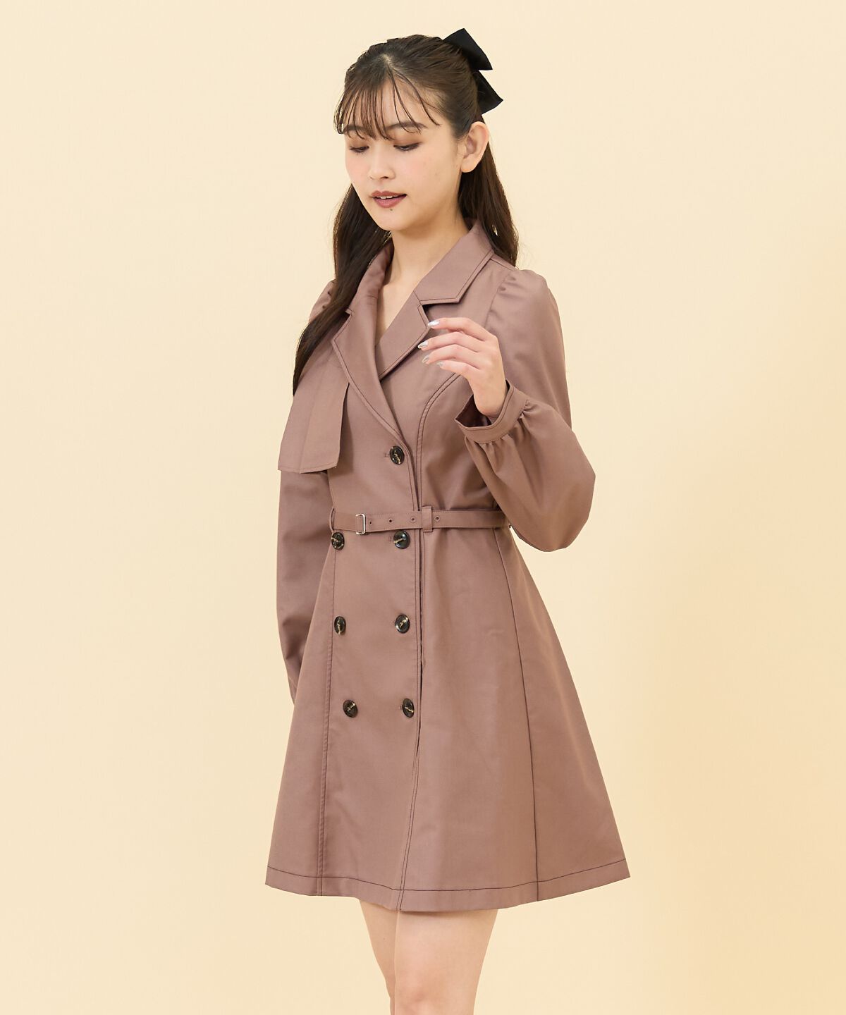 REDYAZEL「ダブルボタンジャケットミニワンピース」|ワンピース|