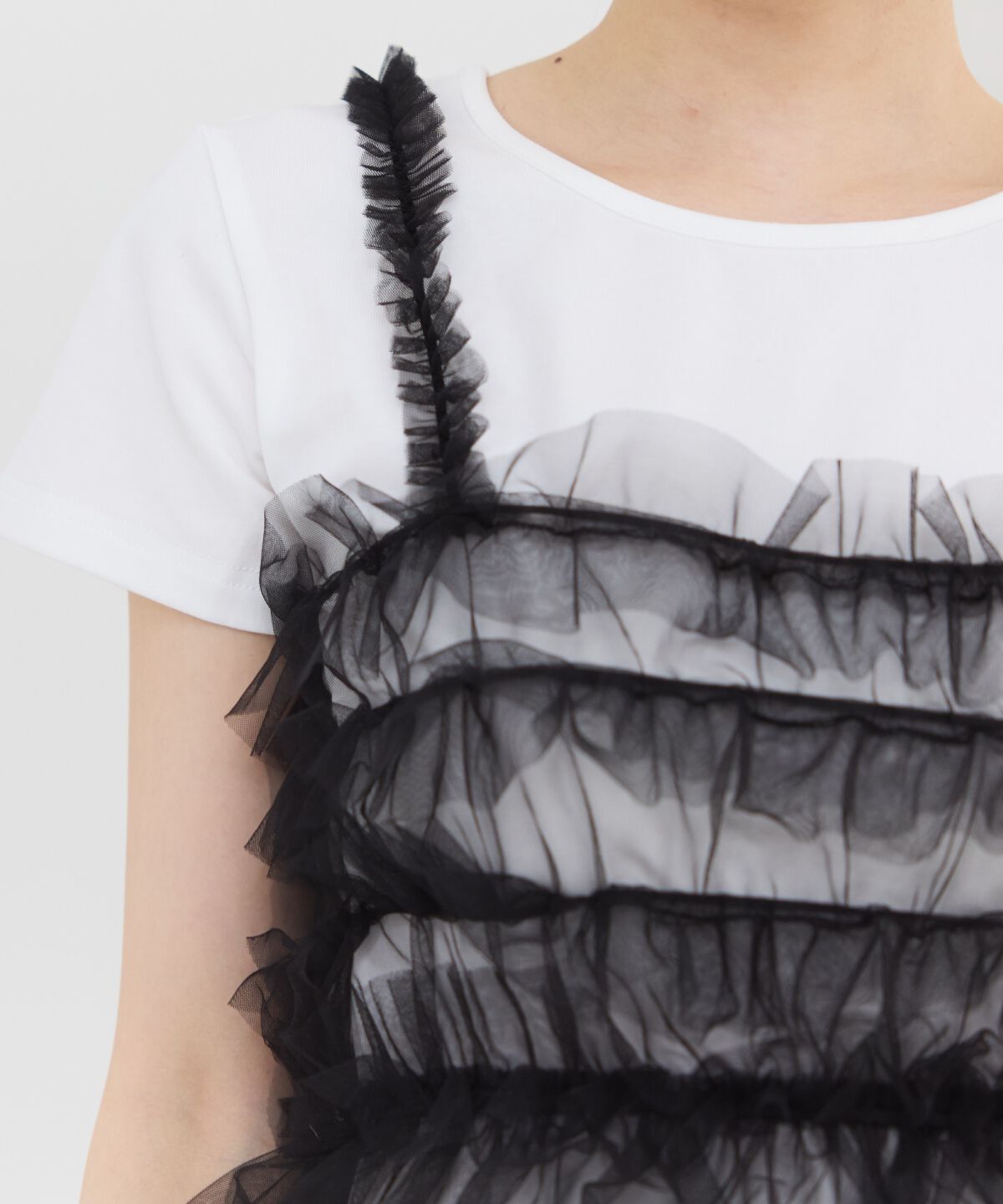 REDYAZEL「チュールビスチェ&times;Ｔシャツ」|Tシャツ・カットソー|