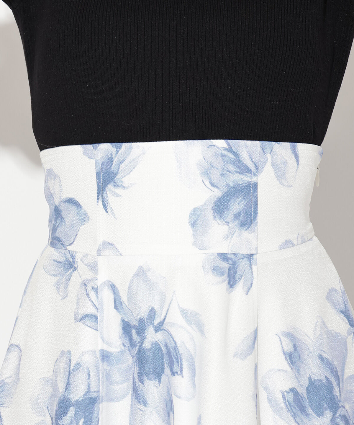 WILLSELECTION「水彩フラワープリントスカート」|フレア|