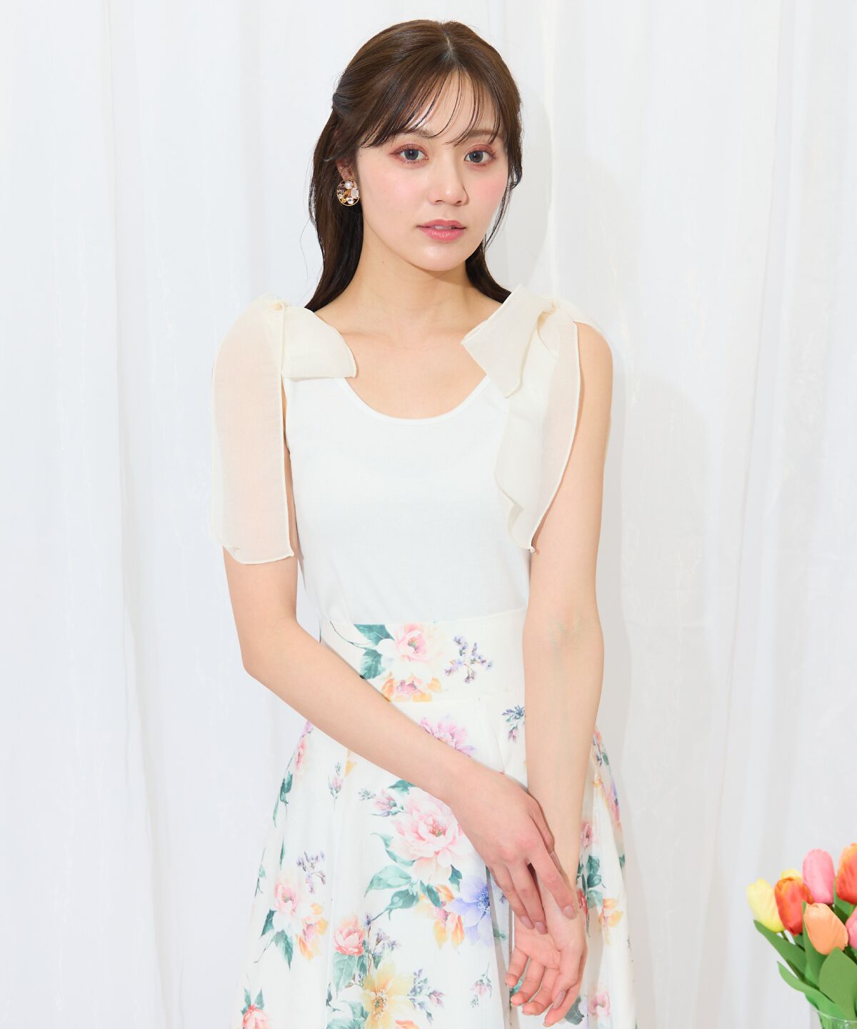 WILLSELECTION「ショルダーリボンテレコキャミソール」|キャミソール|