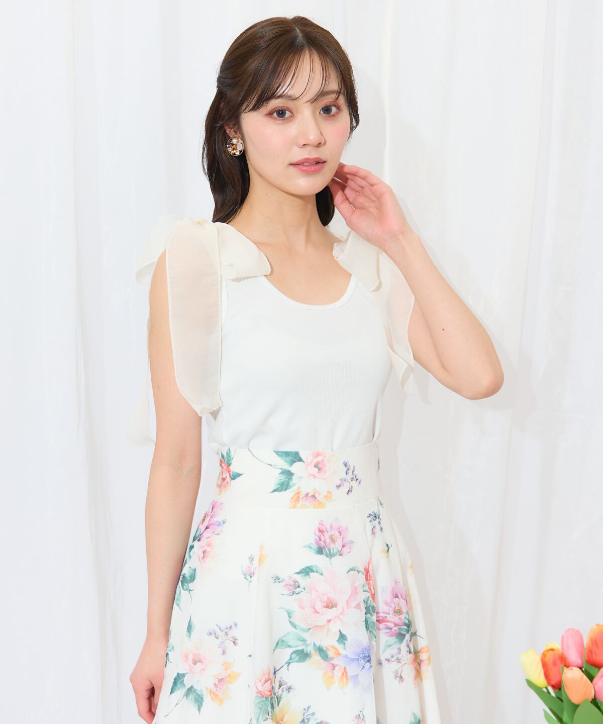 WILLSELECTION「ショルダーリボンテレコキャミソール」|キャミソール|