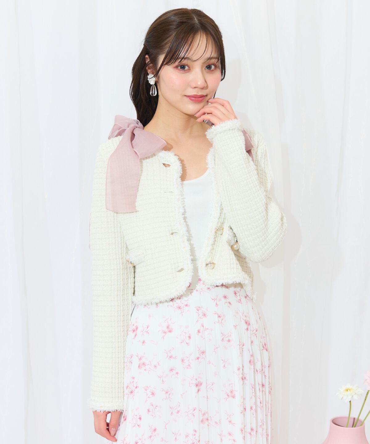 WILLSELECTION「ショルダーリボンテレコキャミソール」|キャミソール|