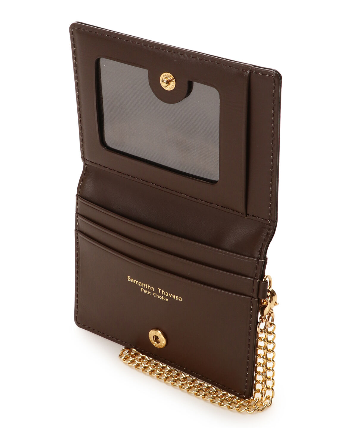 Samantha Thavasa Petit Choice「エナメルハート型押し パスケース」|定期入れ|