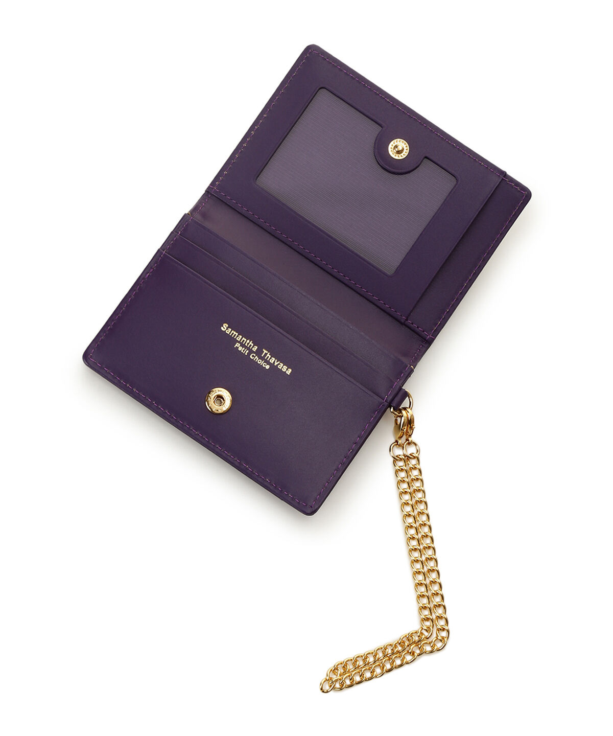 Samantha Thavasa Petit Choice「エナメルハート型押し パスケース」|定期入れ|