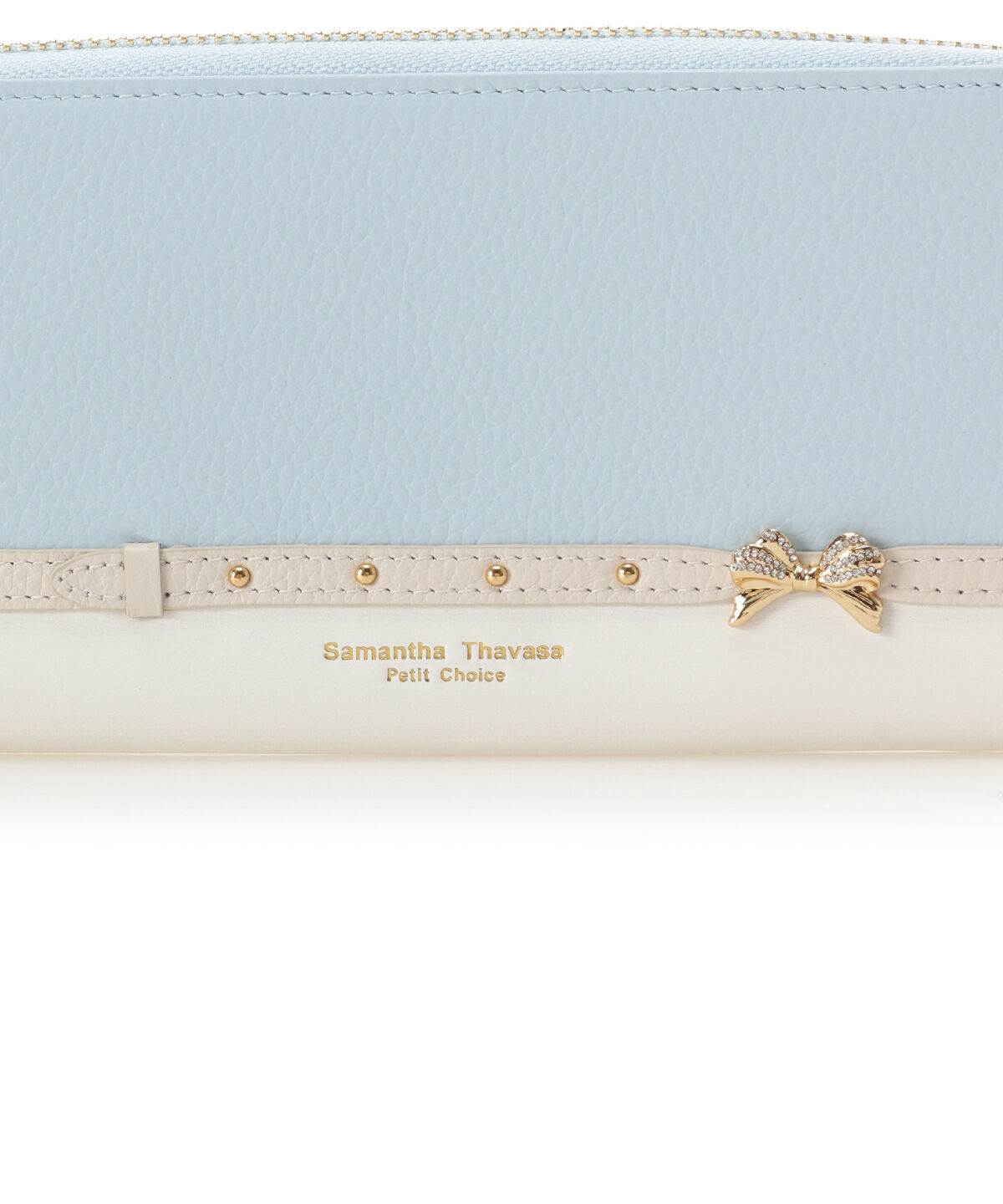 Samantha Thavasa Petit Choice「ビジューリボンバイカラー 長財布」|財布|
