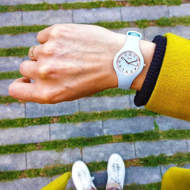 ICE-WATCH「〈ICE-WATCH(ｱｲｽｳｫｯﾁ)〉ICE glam ﾎﾜｲﾄﾛｰｽﾞｺﾞｰﾙﾄﾞ ﾅﾝﾊﾞｰｽﾞ ｴｸｽﾄﾗｽﾓｰﾙ」|腕時計|