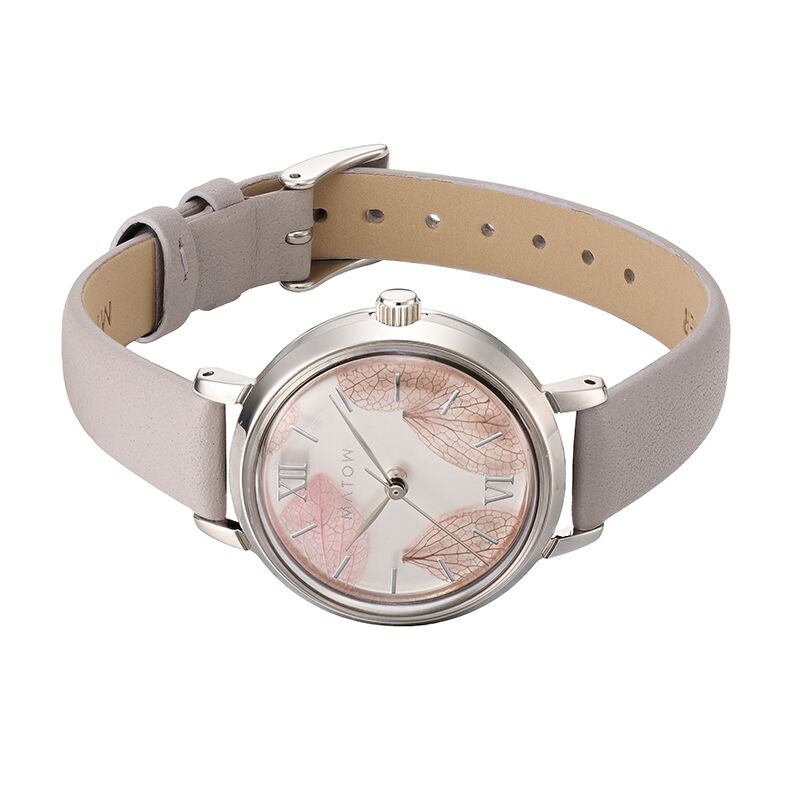 MATOW「〈MATOW (マトウ)〉Shiki Bouquet 花霞 ｼﾙﾊﾞｰﾗｲﾗｯｸﾚｻﾞｰ」|腕時計|