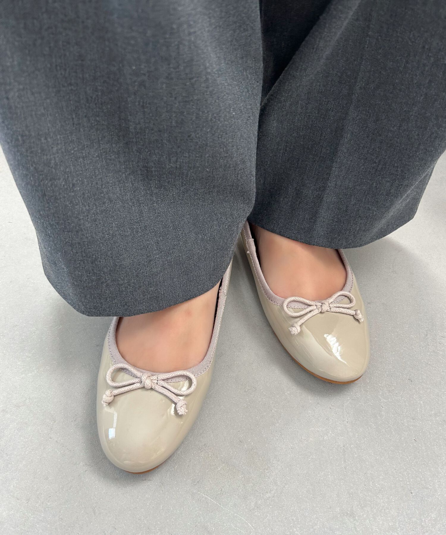 ORiental TRaffic「【 WEB限定 /累計7万足突破】 バレエシューズ /R-4006 パンプス フラット 厚手クッション エナメル」|パンプス|