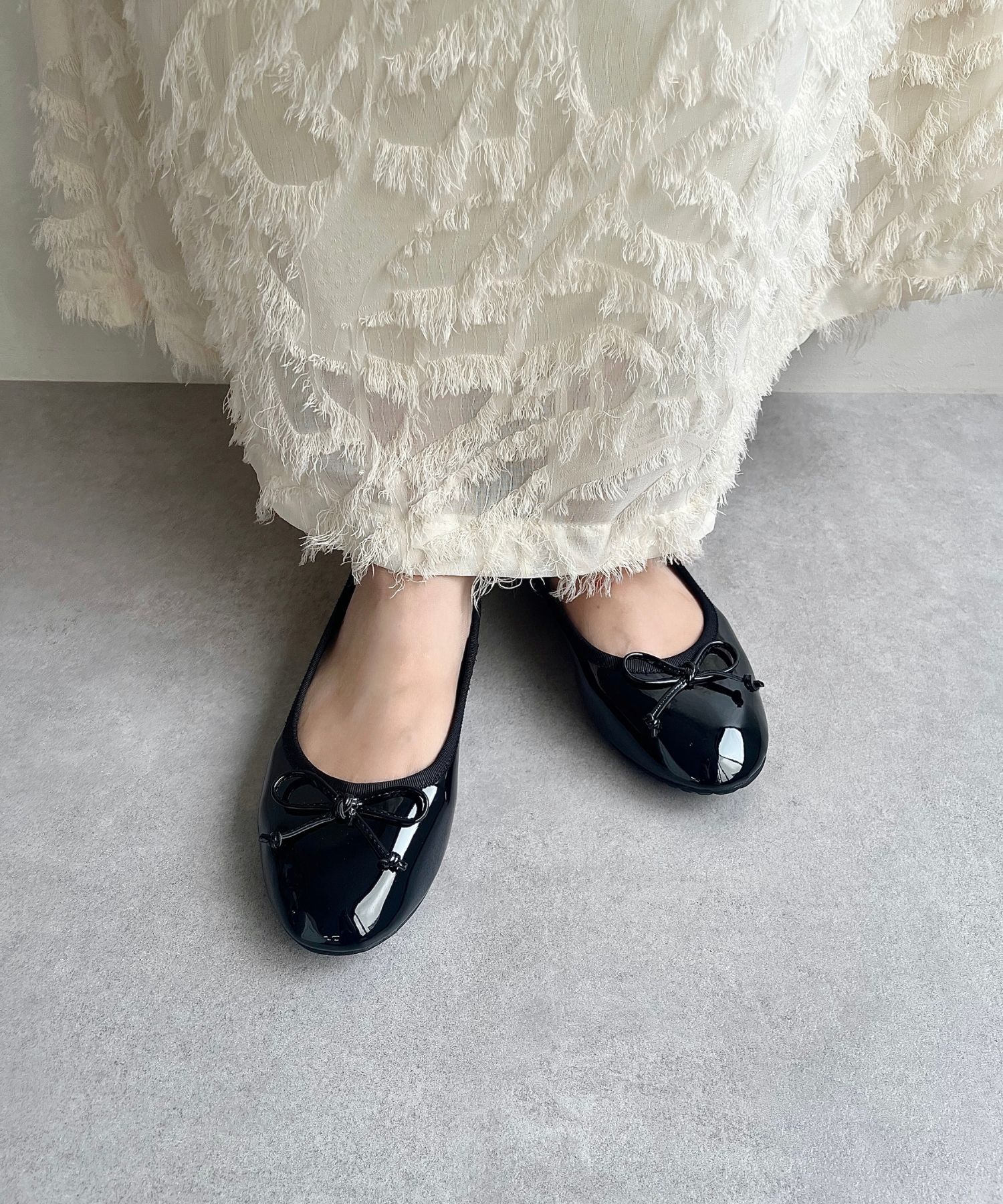 ORiental TRaffic「【防水】バレエ レインパンプス /R-1025 晴雨兼用 バレエシューズ フラット クッション」|パンプス|