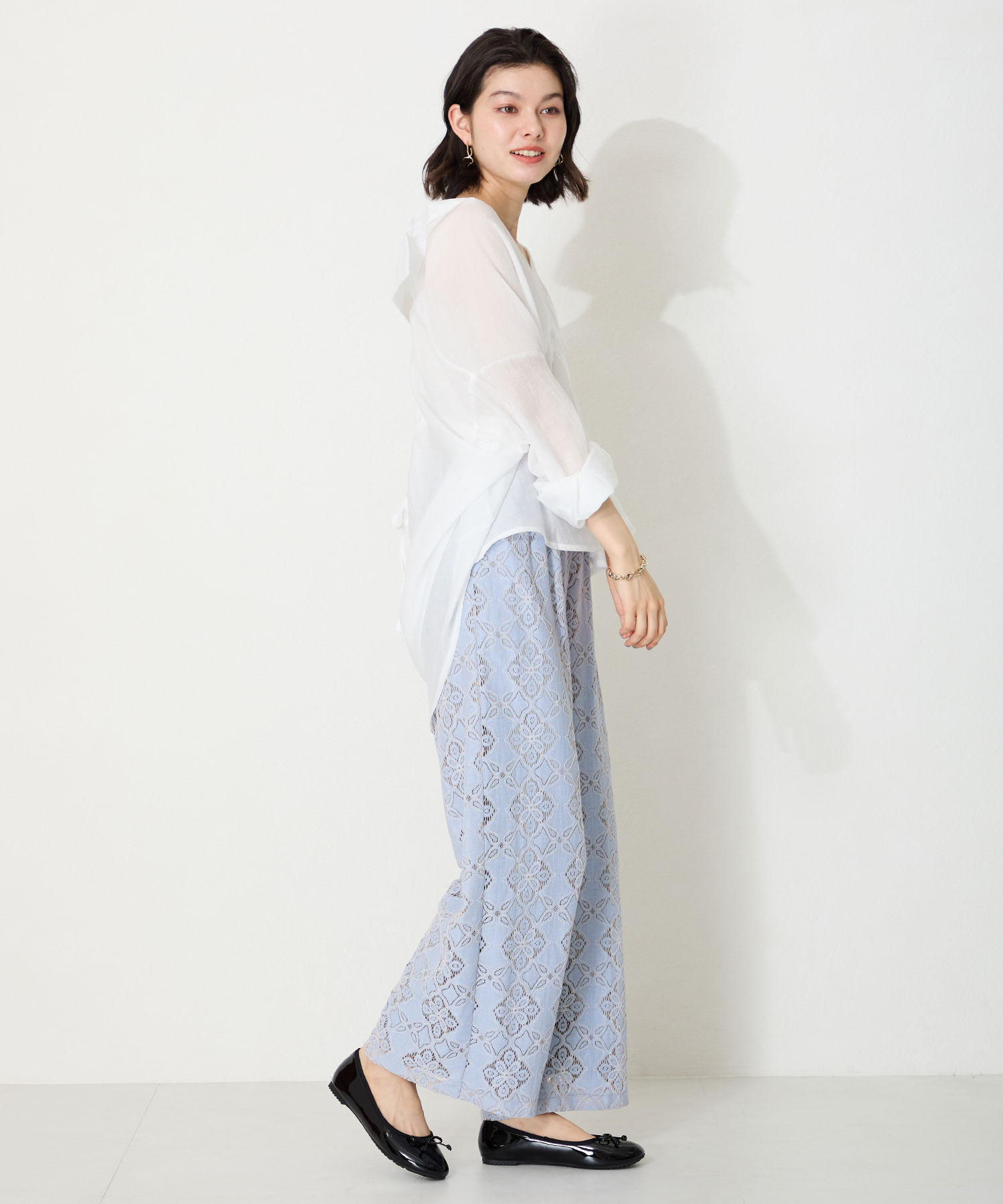 ORiental TRaffic「【防水】バレエ レインパンプス /R-1025 晴雨兼用 バレエシューズ フラット クッション」|パンプス|