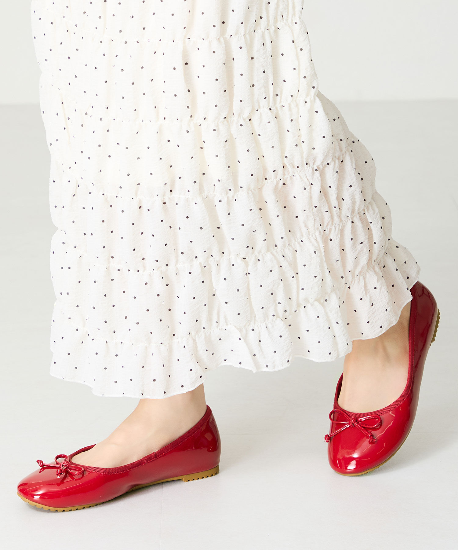 ORiental TRaffic「【防水】バレエ レインパンプス /R-1025 晴雨兼用 バレエシューズ フラット クッション」|パンプス|