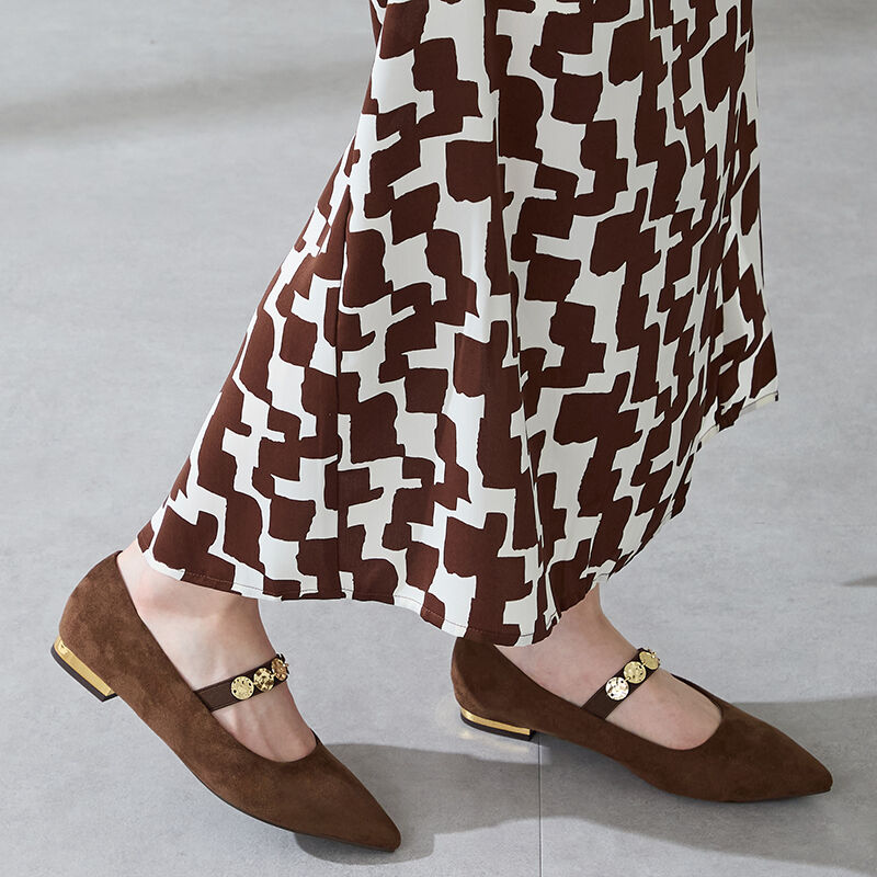 ORiental TRaffic「●2025秋冬新作●コインモチーフ ストラップパンプス /51308 ヒール1.8ｃｍ フラット」|パンプス|