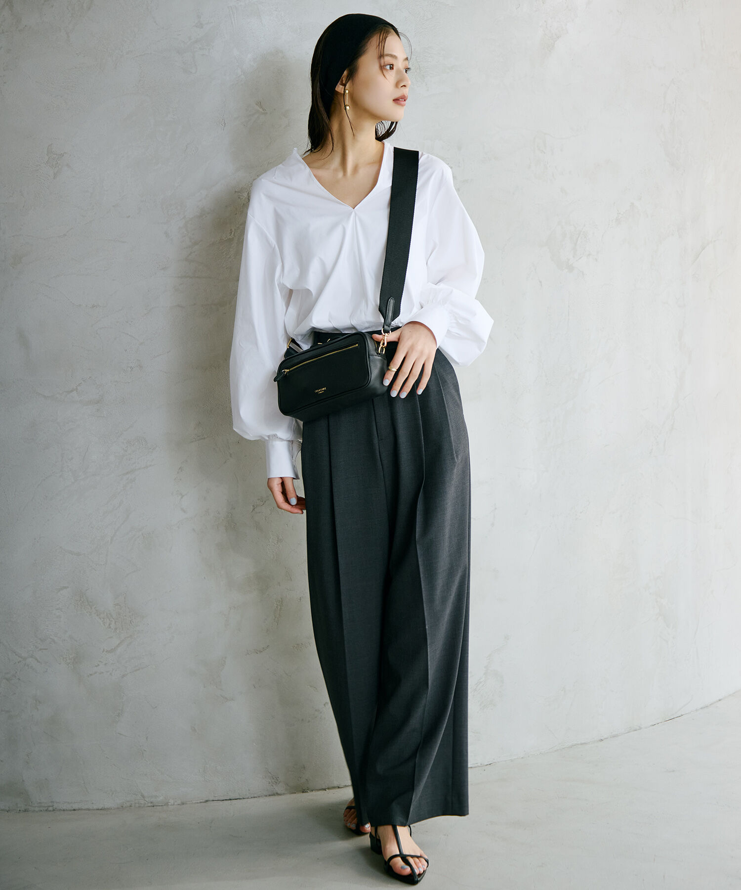 TOPKAPI TREASURE「【TREASURE TOPKAPI】シュリンクレザー スクエア 2way ショルダー バッグ」|ショルダー・メッセンジャー|