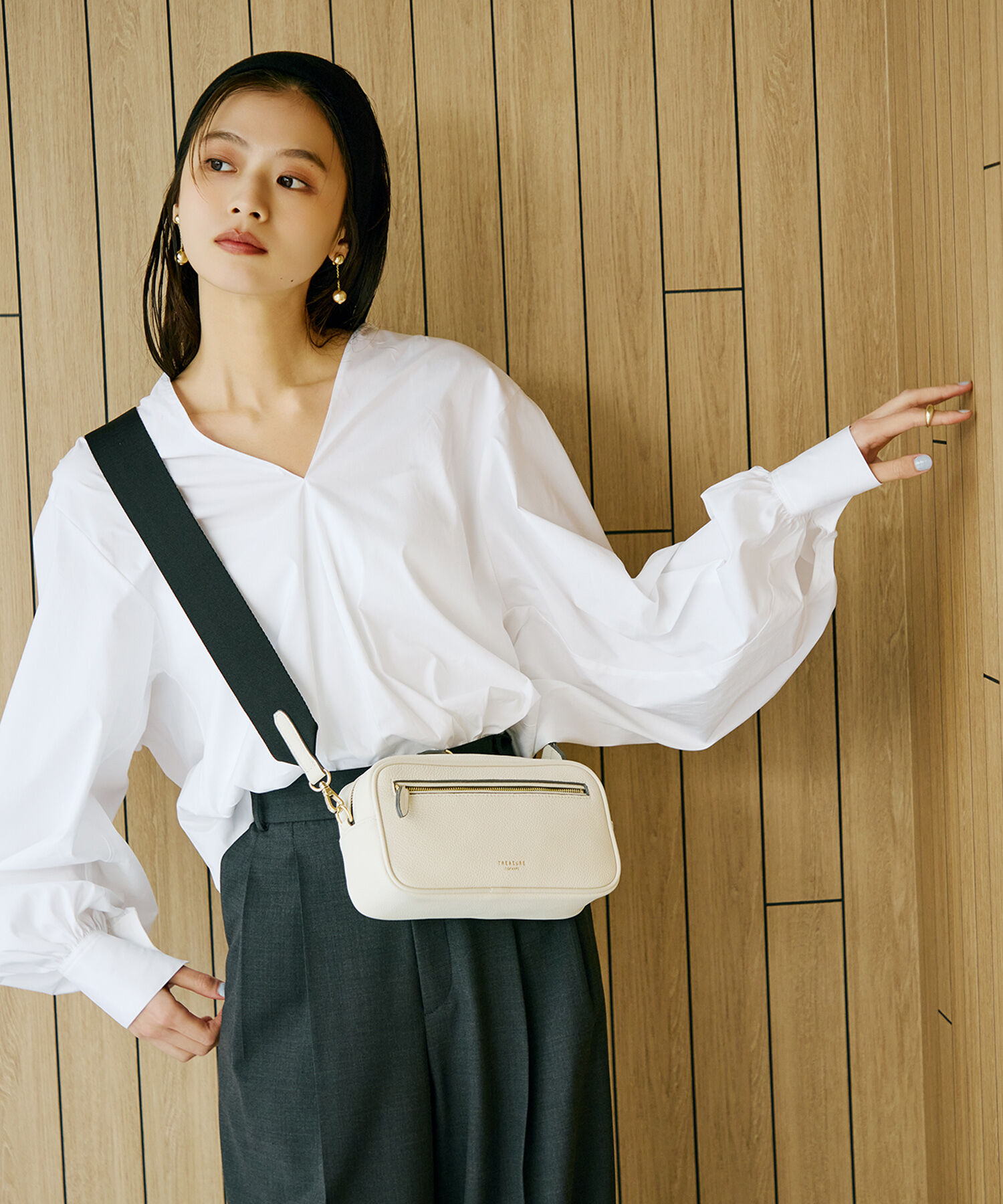 TOPKAPI TREASURE「【TREASURE TOPKAPI】シュリンクレザー スクエア 2way ショルダー バッグ」|ショルダー・メッセンジャー|