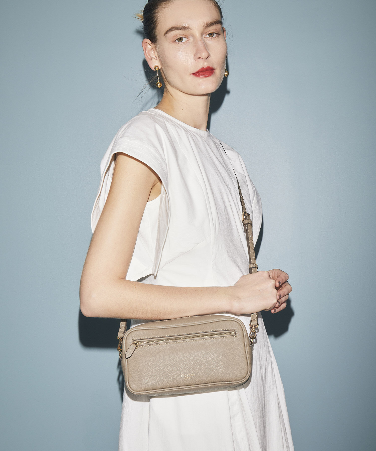 TOPKAPI TREASURE「【TREASURE TOPKAPI】シュリンクレザー スクエア 2way ショルダー バッグ」|ショルダー・メッセンジャー|