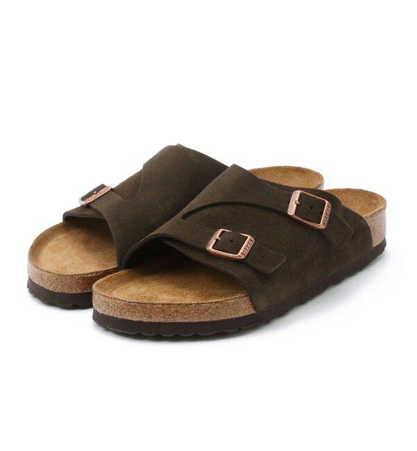BIRKENSTOCK「【ビルケンシュトック】チューリッヒ ソフトフットベッド/モカ/サンダル メンズ レディース」|サンダル|モカ