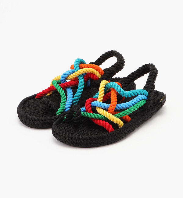 BOHONOMAD「【BOHONOMAD】ケープポイント/ブラック マルチカラー/サンダル メンズ レディース」|サンダル|