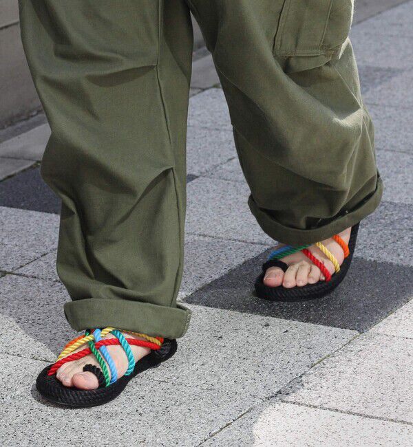 BOHONOMAD「【BOHONOMAD】ケープポイント/ブラック マルチカラー/サンダル メンズ レディース」|サンダル|