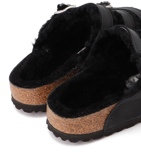 BIRKENSTOCK「【ビルケンシュトック】フロリダ フレッシュ シアリング/ブラック オイルドレザー/サンダル」|サンダル|