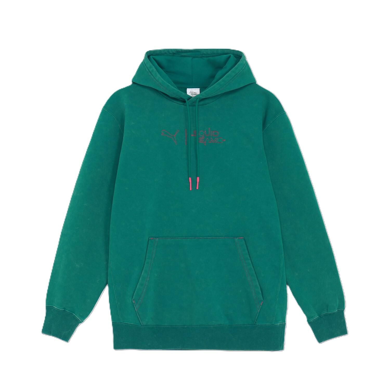 PUMA「【PUMA ｳｪｱ】M SQUID GAME GRAPHIC HOOD」|パーカー|グリーン