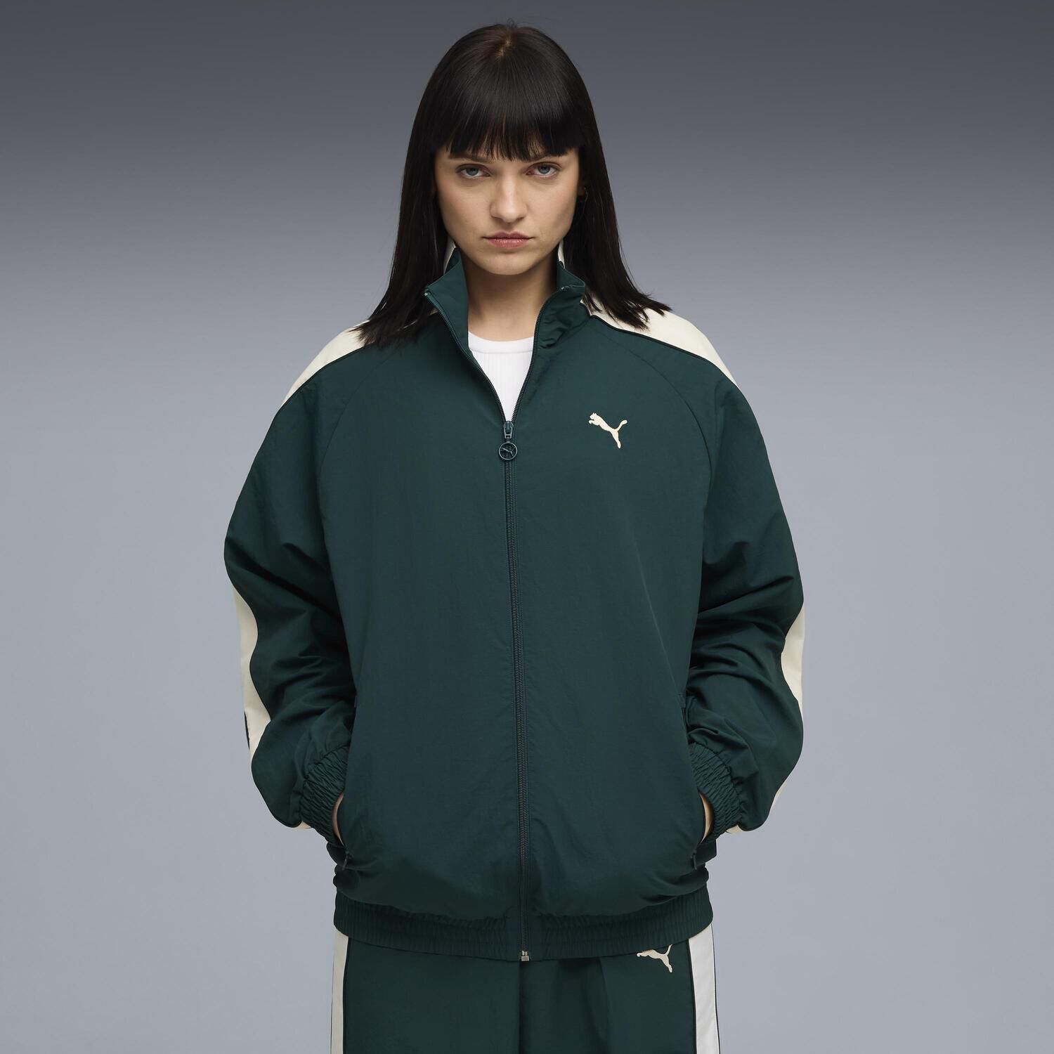 PUMA「【PUMA ｳｪｱ】M T7 OVERSIZED TRACK JACKET WV」|ポロシャツ|