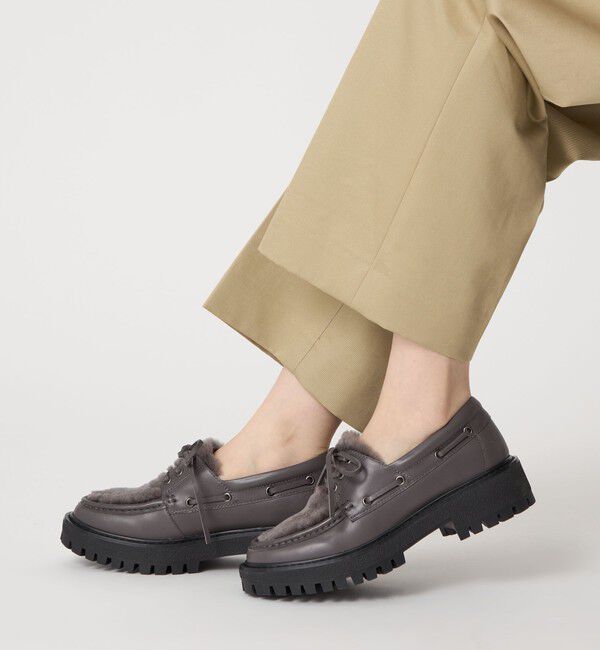 ODETTE E ODILE「レースアップモカシン フラット45&uarr;」|モカシン|