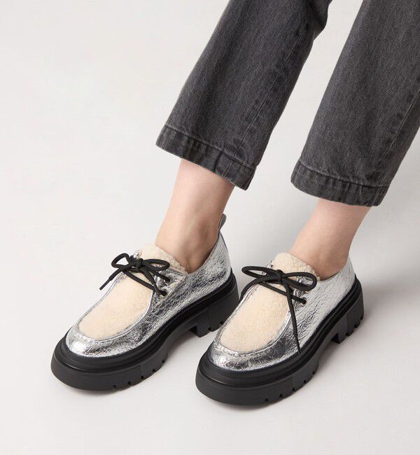 ODETTE E ODILE「＜SY＞ ボリュームソールチロリアン フラット55&uarr;」|モカシン|