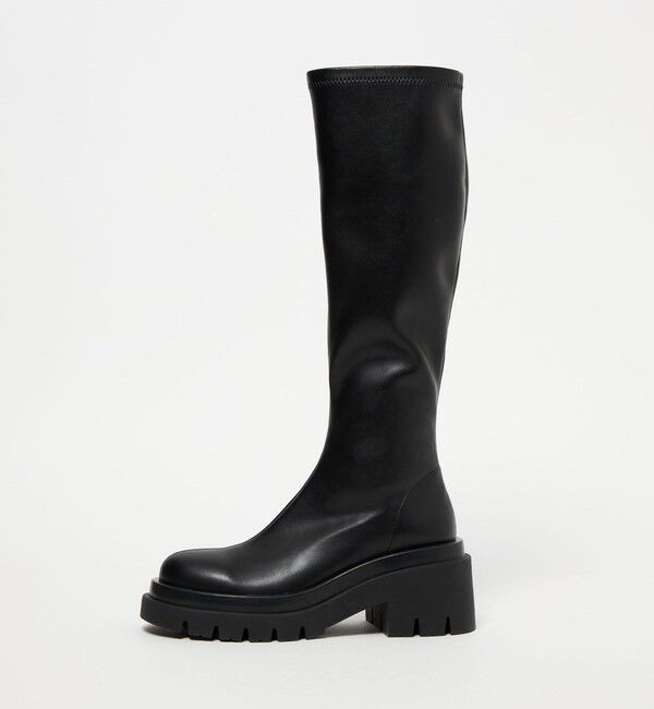 ODETTE E ODILE「＜SY＞ タンクソールスト ロングブーツ75&uarr;」|ロングブーツ|BLACK