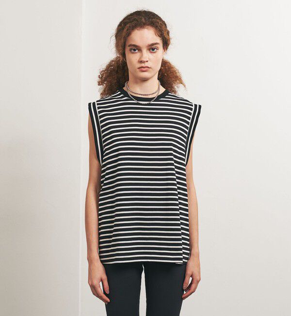 UNITED ARROWS「＜TO UNITED ARROWS＞コットン ノースリーブ カットソー」|Tシャツ・カットソー|