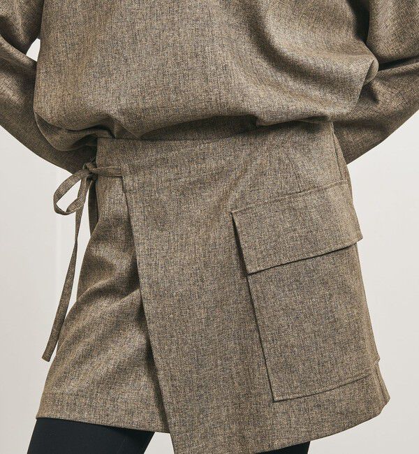 UNITED ARROWS「＜TO UNITED ARROWS＞Pツイル ラップスカート」|スカート|