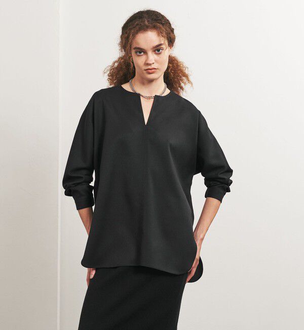 UNITED ARROWS「＜TO UNITED ARROWS＞Pツイル プルオーバー ブラウス」|シャツ・ブラウス|