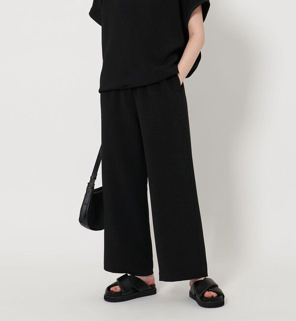 UNITED ARROWS「COMFY ストレート イージーパンツ -吸水速乾 UVカット ウォッシャブル-」|その他|BLACK