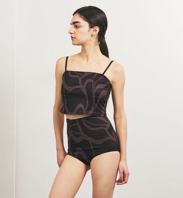 UNITED ARROWS「＜TO UNITED ARROWS＞プリント キャミソールトップ/スイムウエア」|ビキニトップス|