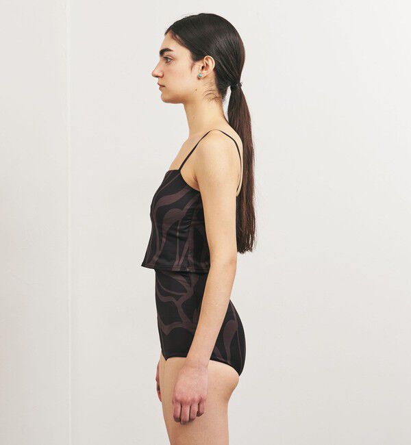 UNITED ARROWS「＜TO UNITED ARROWS＞プリント キャミソールトップ/スイムウエア」|ビキニトップス|