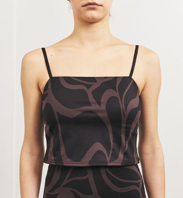 UNITED ARROWS「＜TO UNITED ARROWS＞プリント キャミソールトップ/スイムウエア」|ビキニトップス|