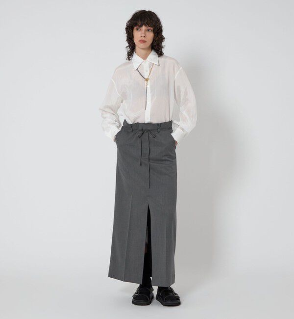 ASTRAET「＜ASTRAET＞ウエストドローコード スリット タイトスカート」|タイト|
