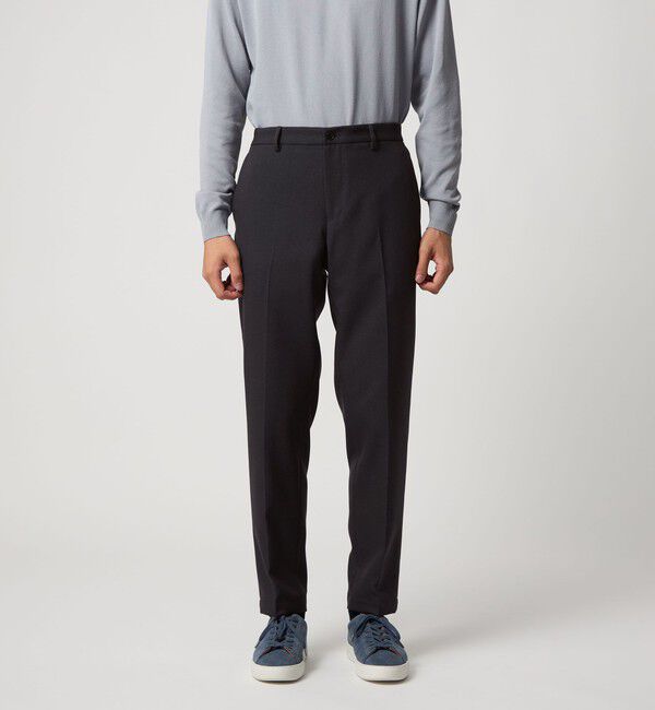 UNITED ARROWS「テック ツイル ノープリーツ パンツ UA COZY  ウォッシャブル 防しわ性（着用しわ）」|スーツ|
