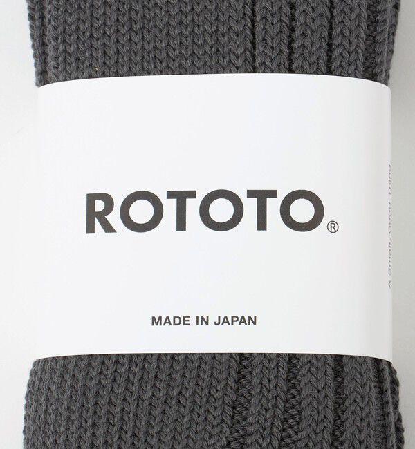 UNITED ARROWS「＜ROTOTO＞チャンキーリブ クルーソックス」|ソックス|