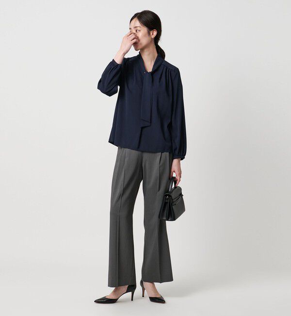 UNITED ARROWS「ボウタイ ロングスリーブ ブラウス‐ウォッシャブル‐」|シャツ・ブラウス|