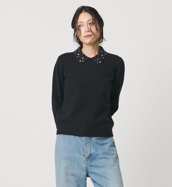 ユナイテッドアローズ ＊ ポロニット ラインストーン ポロ ニット（UNITED ARROWS）｜ルミネのファッション