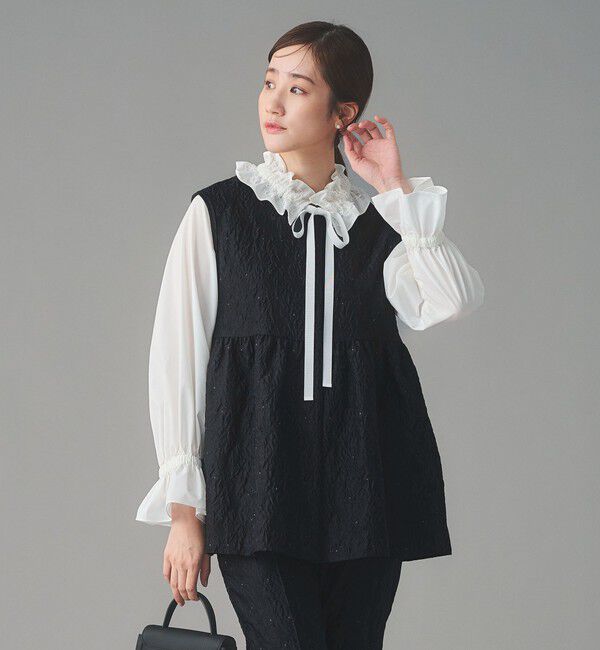 UNITED ARROWS「GISHA 2トーン ジャガード ベスト」|ベスト・ジレ|