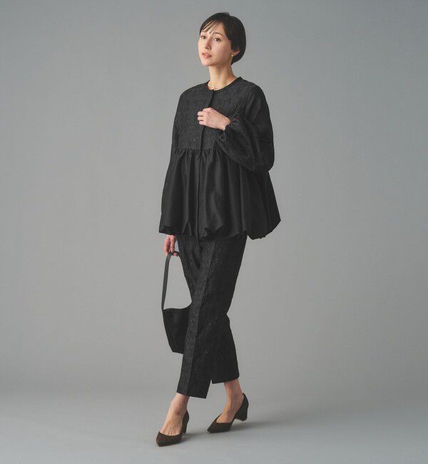 UNITED ARROWS「GISHA 2トーン ジャガード パンツ」|スラックス|