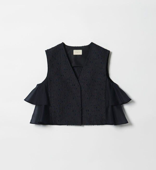 UNITED ARROWS「フラワー カットジャガード コンビ ベスト」|ベスト・ジレ|